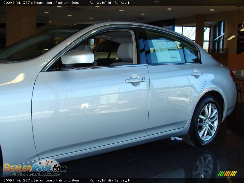 2009 Infiniti G 37 x Sedan Liquid Platinum / Stone Photo #3