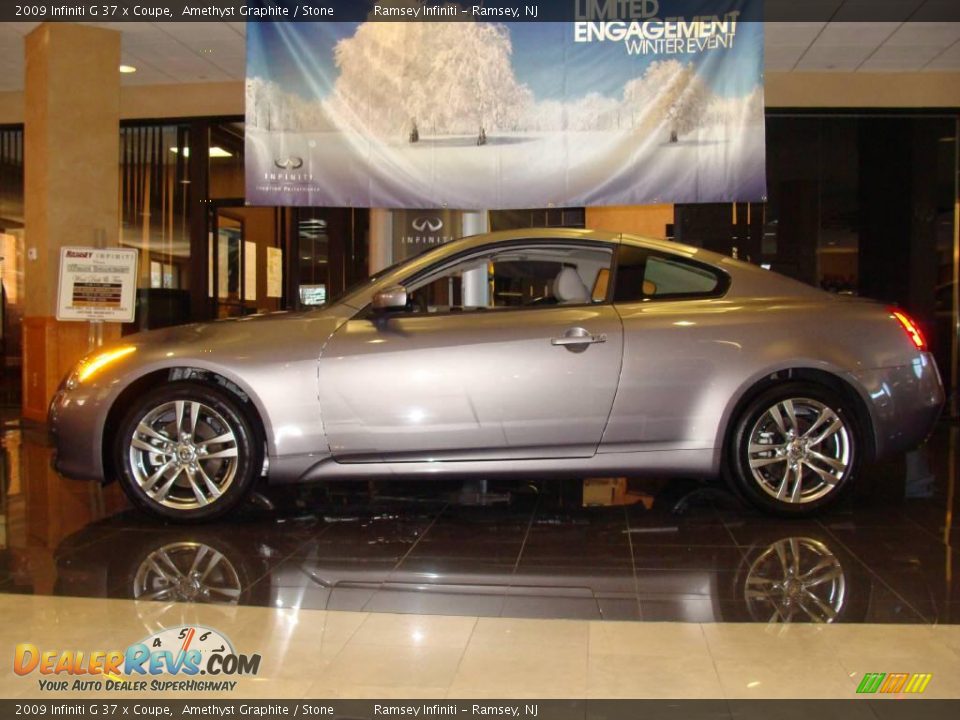 2009 Infiniti G 37 x Coupe Amethyst Graphite / Stone Photo #3