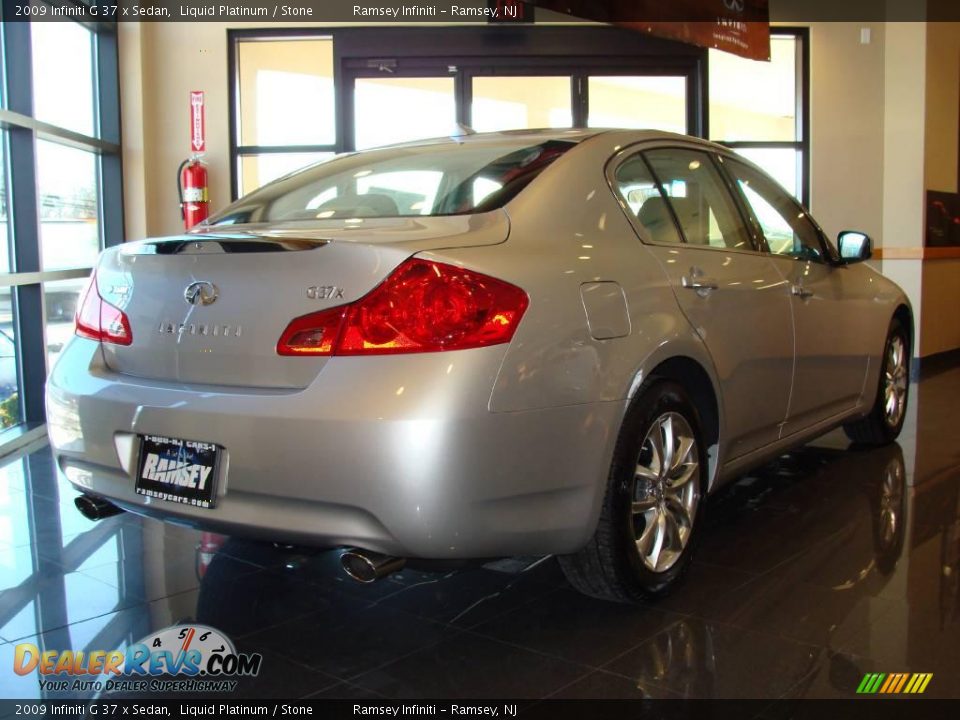 2009 Infiniti G 37 x Sedan Liquid Platinum / Stone Photo #4