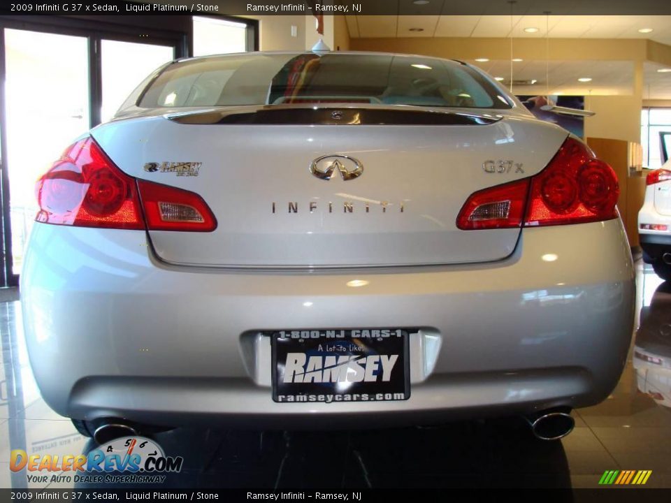 2009 Infiniti G 37 x Sedan Liquid Platinum / Stone Photo #5