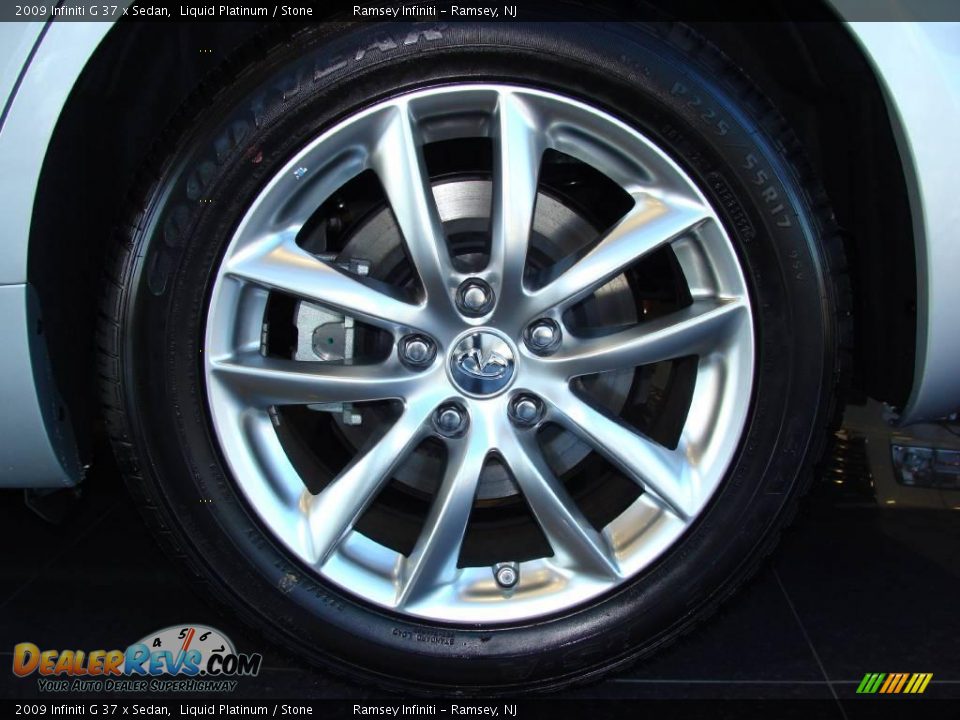 2009 Infiniti G 37 x Sedan Liquid Platinum / Stone Photo #6
