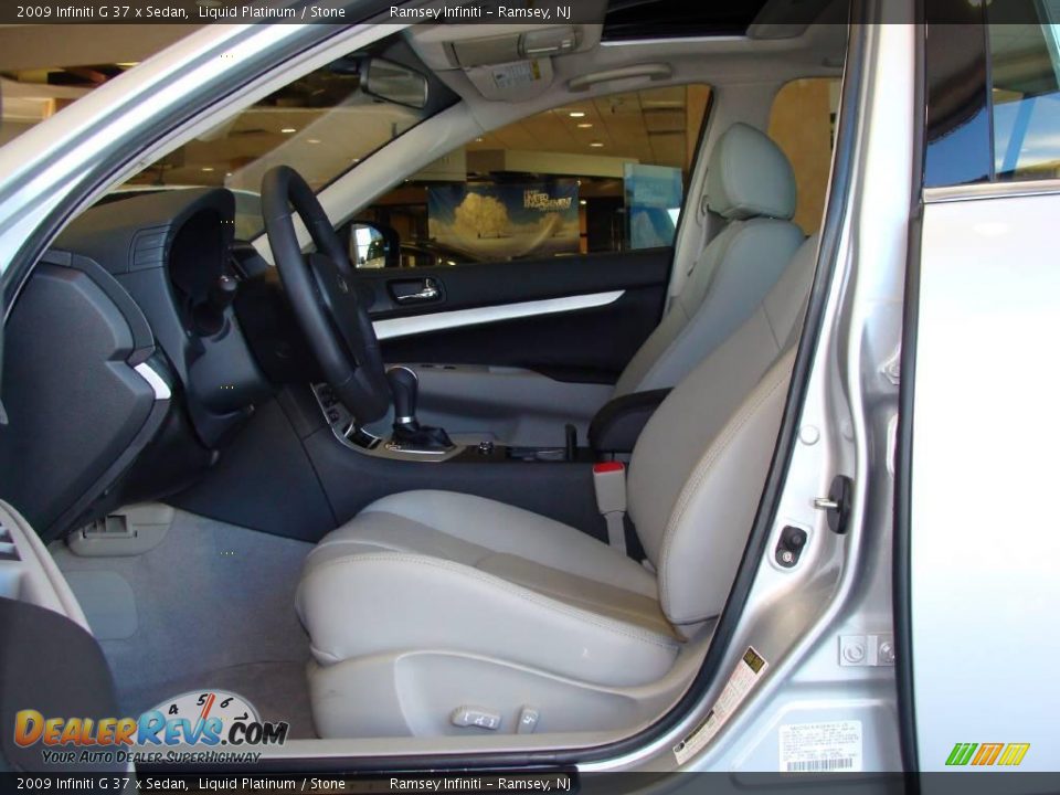 2009 Infiniti G 37 x Sedan Liquid Platinum / Stone Photo #7