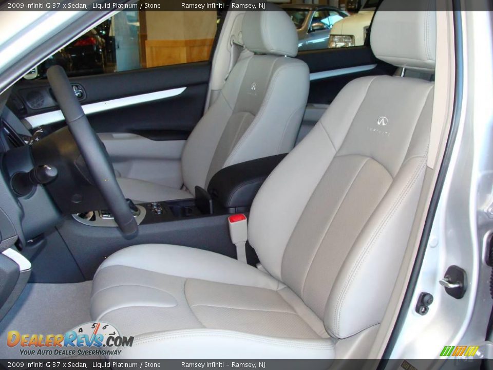 2009 Infiniti G 37 x Sedan Liquid Platinum / Stone Photo #9