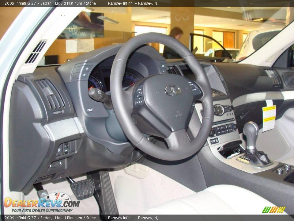 2009 Infiniti G 37 x Sedan Liquid Platinum / Stone Photo #10