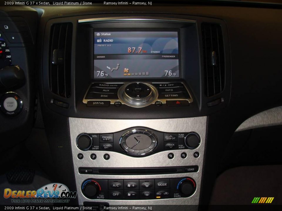 2009 Infiniti G 37 x Sedan Liquid Platinum / Stone Photo #11