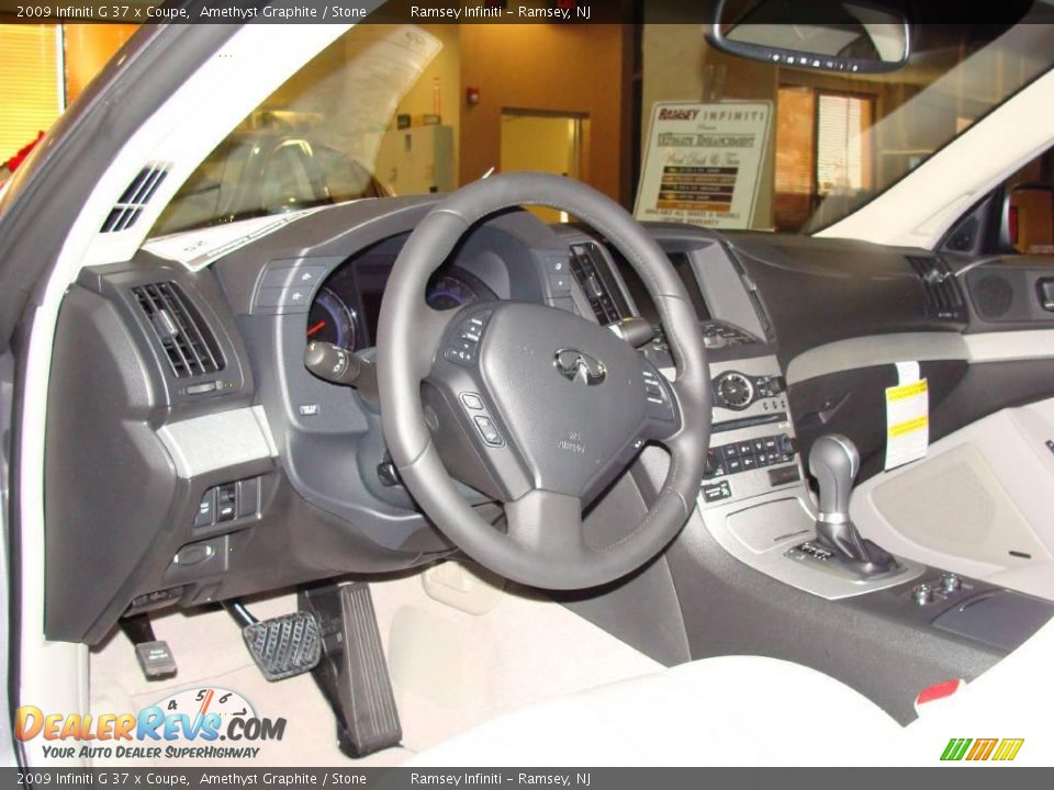 2009 Infiniti G 37 x Coupe Amethyst Graphite / Stone Photo #11