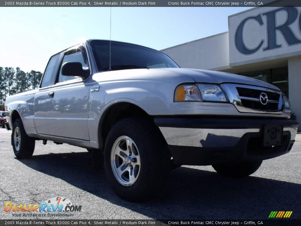 2003 Mazda B-Series Truck B3000 Cab Plus 4 Silver Metallic / Medium Dark Flint Photo #2