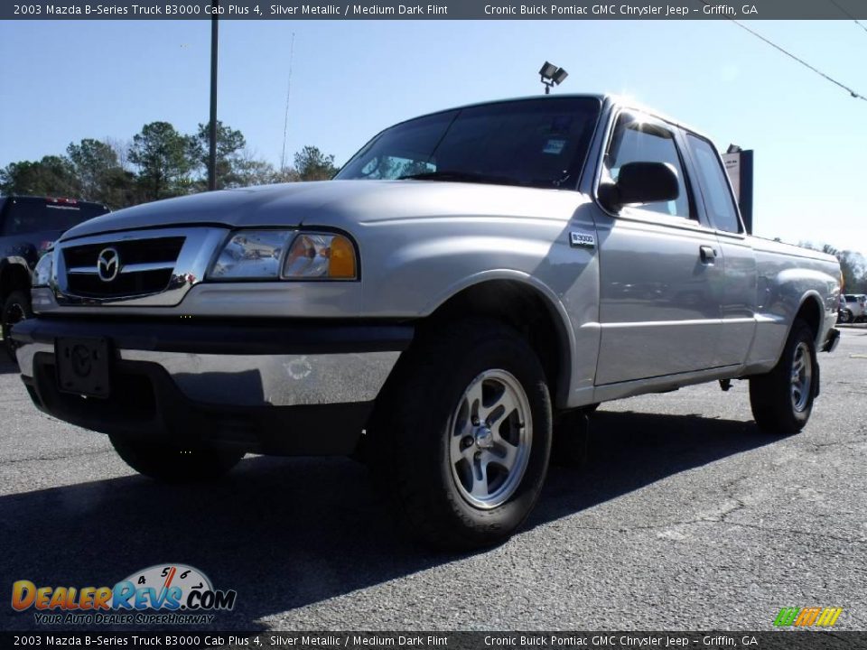 2003 Mazda B-Series Truck B3000 Cab Plus 4 Silver Metallic / Medium Dark Flint Photo #4