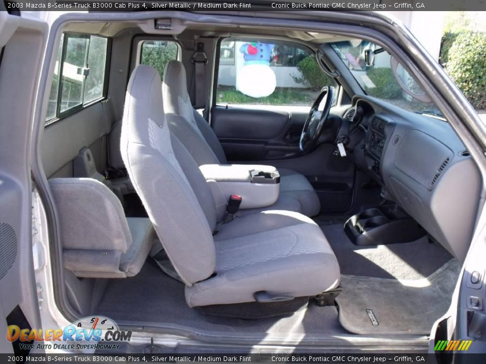 2003 Mazda B-Series Truck B3000 Cab Plus 4 Silver Metallic / Medium Dark Flint Photo #13
