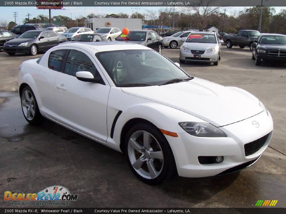 2005 Mazda RX-8 Whitewater Pearl / Black Photo #6