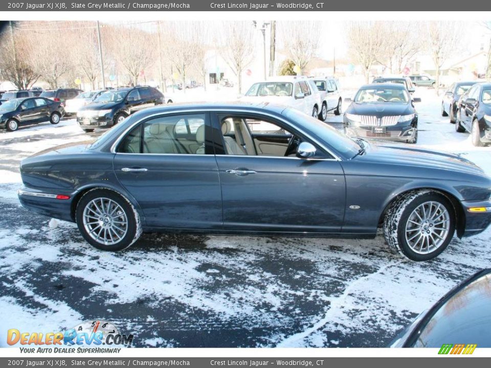2007 Jaguar XJ XJ8 Slate Grey Metallic / Champagne/Mocha Photo #4