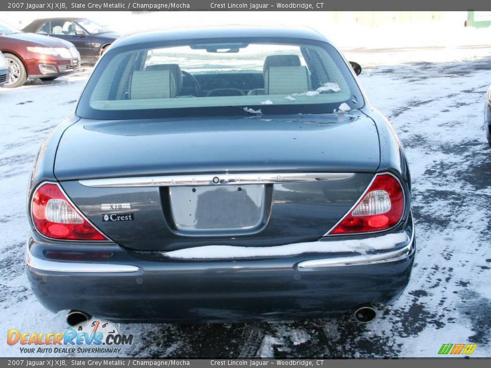 2007 Jaguar XJ XJ8 Slate Grey Metallic / Champagne/Mocha Photo #6