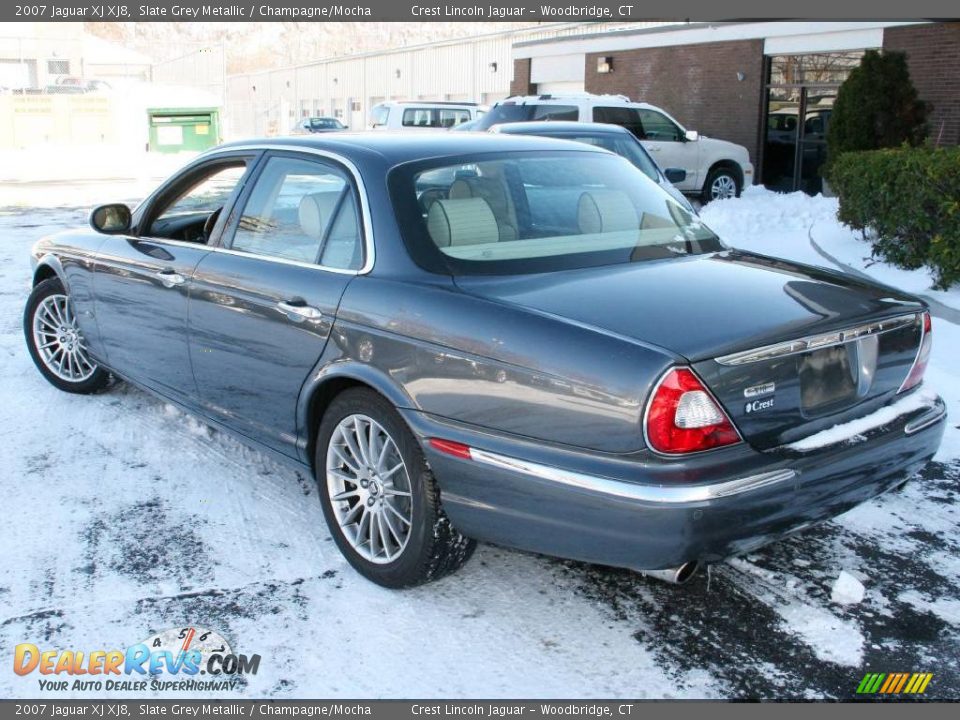 2007 Jaguar XJ XJ8 Slate Grey Metallic / Champagne/Mocha Photo #8
