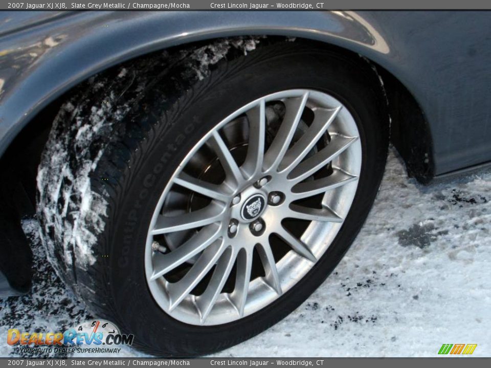 2007 Jaguar XJ XJ8 Slate Grey Metallic / Champagne/Mocha Photo #15