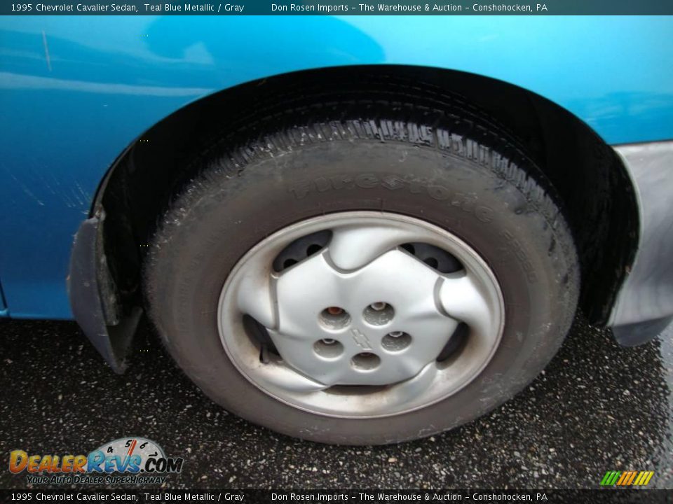 1995 Chevrolet Cavalier Sedan Teal Blue Metallic / Gray Photo #20