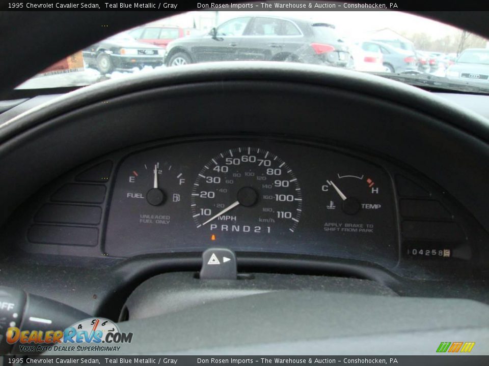 1995 Chevrolet Cavalier Sedan Teal Blue Metallic / Gray Photo #30