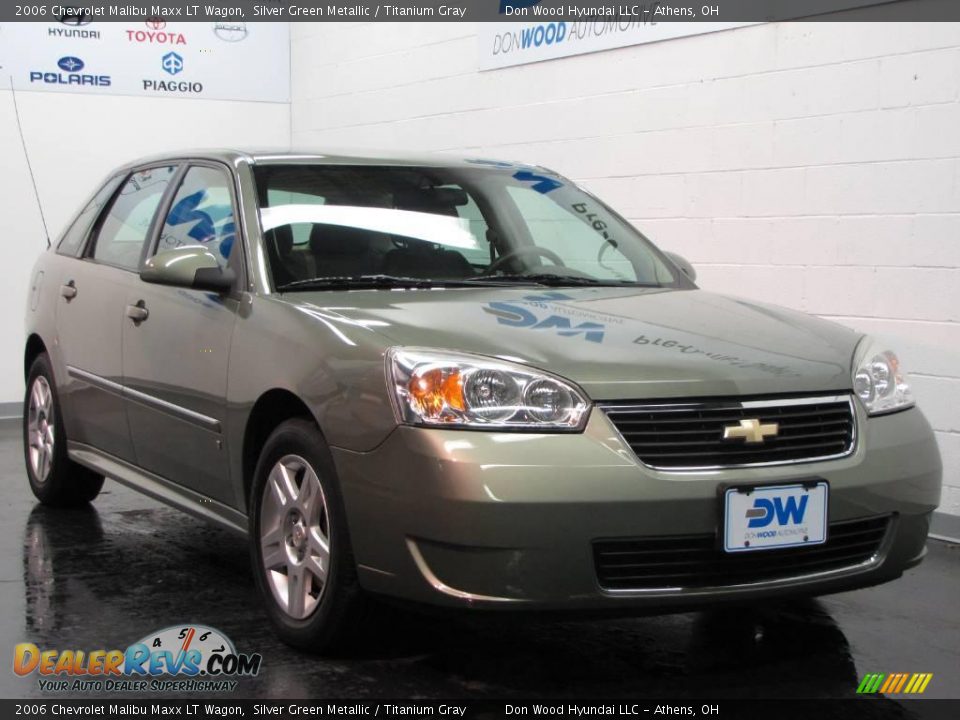 2006 Chevrolet Malibu Maxx LT Wagon Silver Green Metallic / Titanium Gray Photo #1