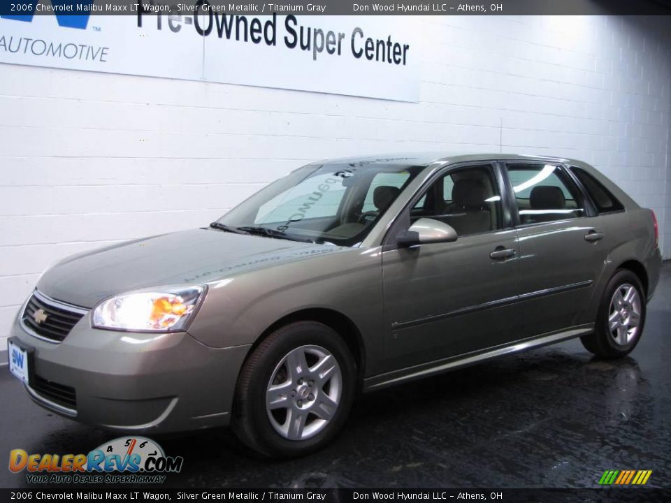 2006 Chevrolet Malibu Maxx LT Wagon Silver Green Metallic / Titanium Gray Photo #2