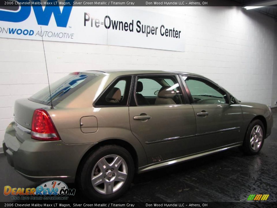 2006 Chevrolet Malibu Maxx LT Wagon Silver Green Metallic / Titanium Gray Photo #4