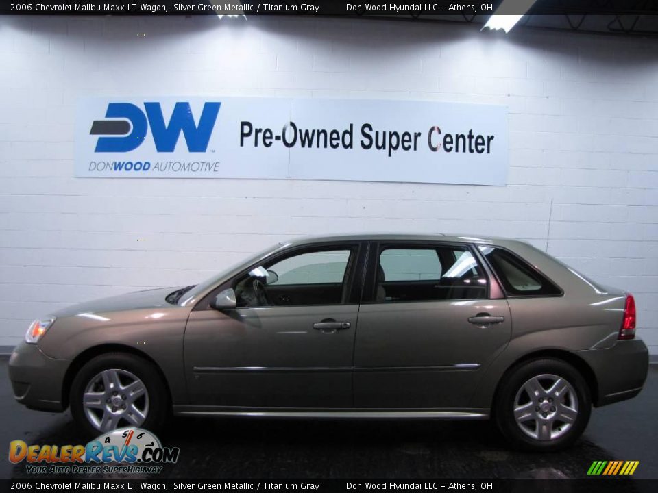 2006 Chevrolet Malibu Maxx LT Wagon Silver Green Metallic / Titanium Gray Photo #5