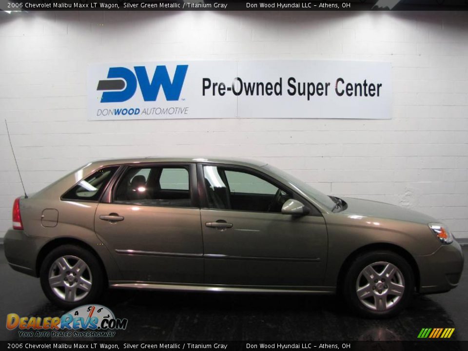 2006 Chevrolet Malibu Maxx LT Wagon Silver Green Metallic / Titanium Gray Photo #6