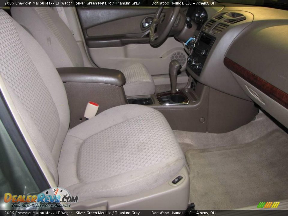 2006 Chevrolet Malibu Maxx LT Wagon Silver Green Metallic / Titanium Gray Photo #10
