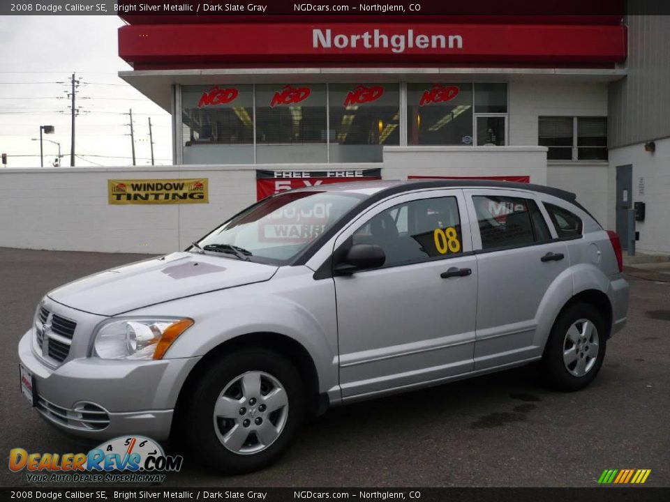 2008 Dodge Caliber SE Bright Silver Metallic / Dark Slate Gray Photo #1