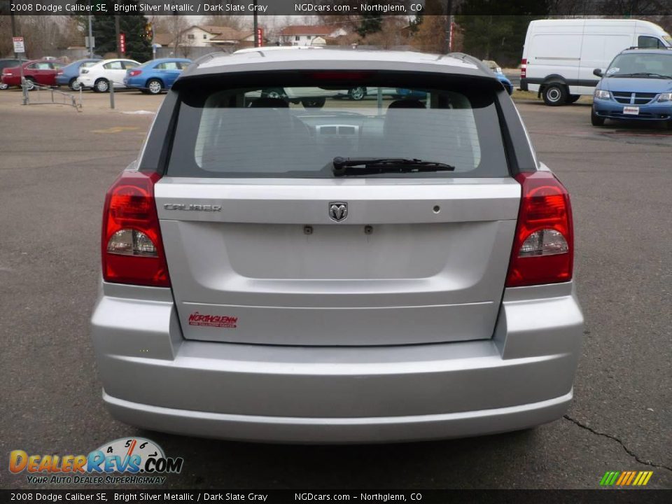 2008 Dodge Caliber SE Bright Silver Metallic / Dark Slate Gray Photo #5