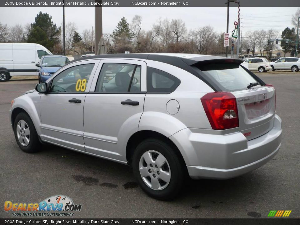 2008 Dodge Caliber SE Bright Silver Metallic / Dark Slate Gray Photo #6