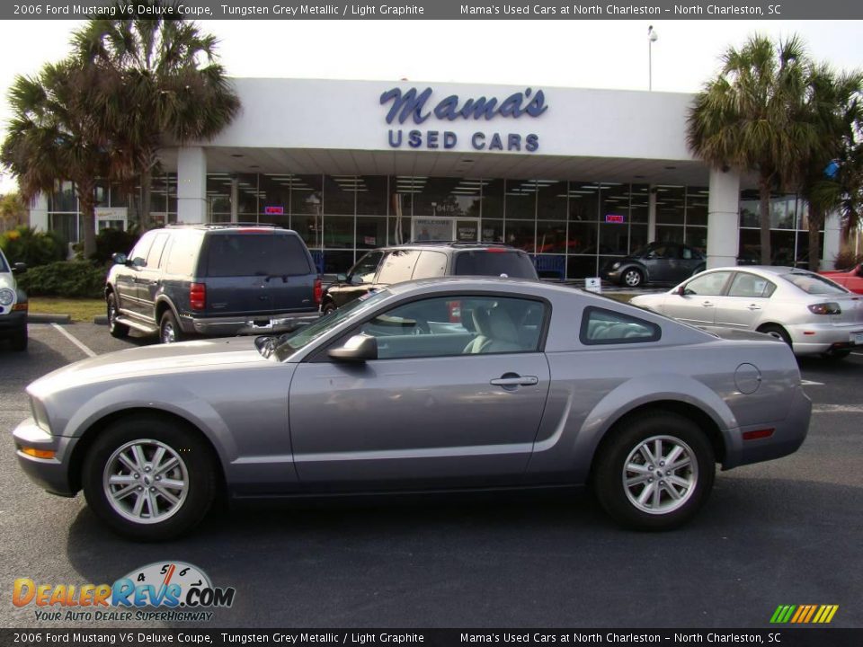 2006 Ford Mustang V6 Deluxe Coupe Tungsten Grey Metallic / Light Graphite Photo #1