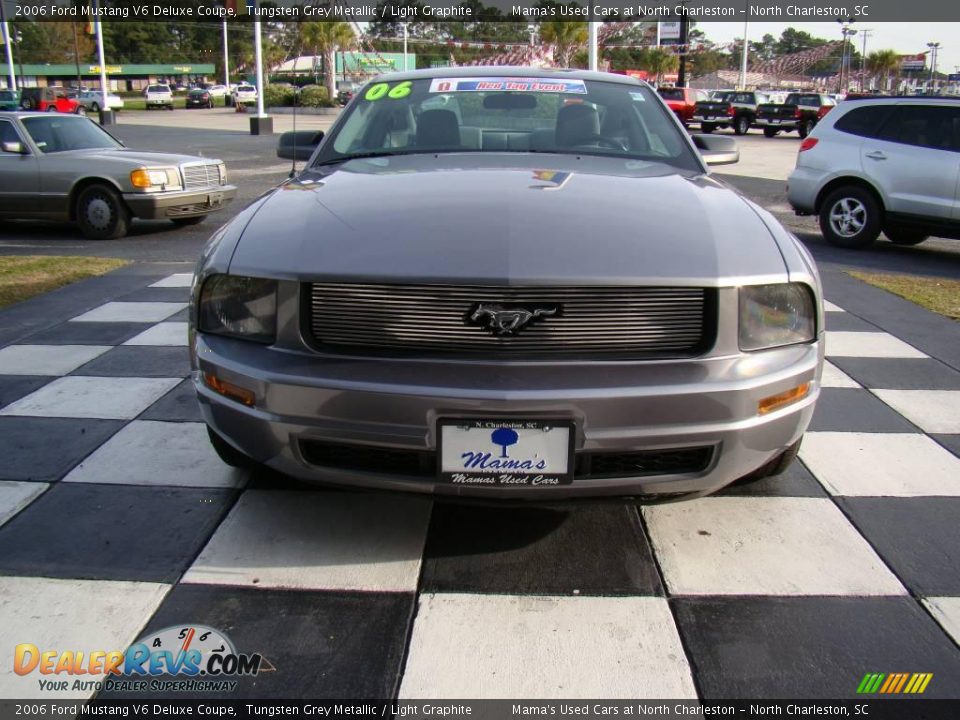 2006 Ford Mustang V6 Deluxe Coupe Tungsten Grey Metallic / Light Graphite Photo #4