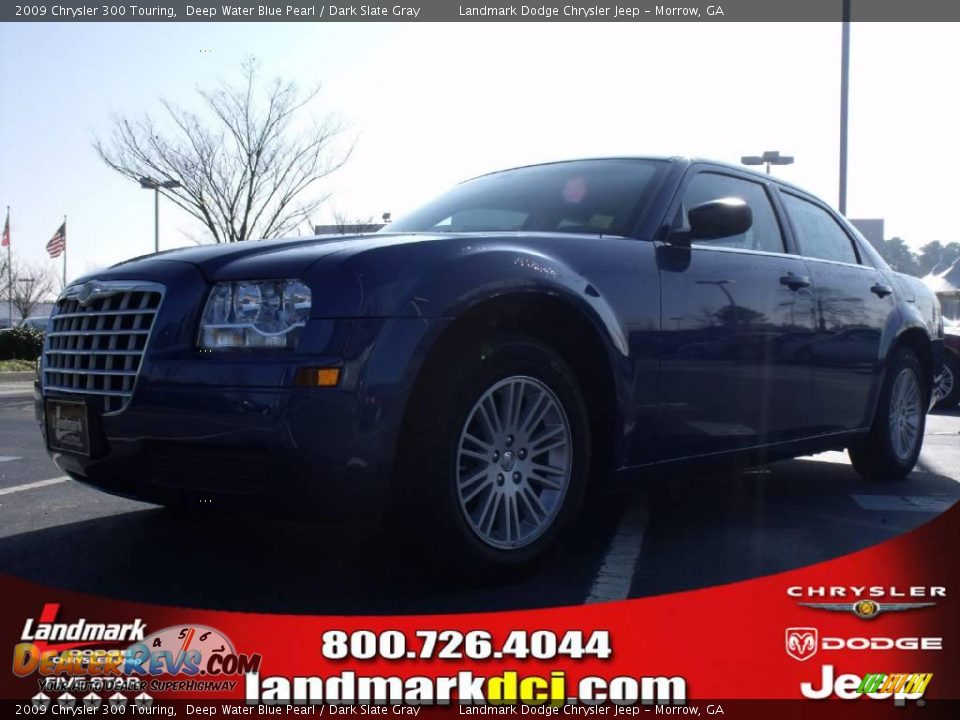 2009 Chrysler 300 Touring Deep Water Blue Pearl / Dark Slate Gray Photo #1