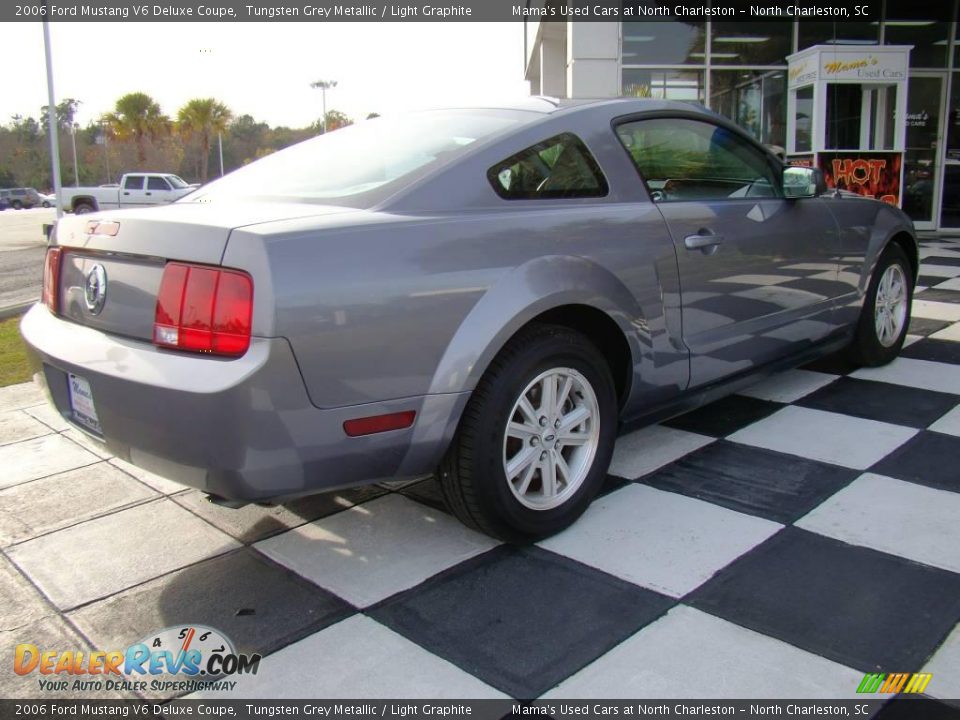 2006 Ford Mustang V6 Deluxe Coupe Tungsten Grey Metallic / Light Graphite Photo #7