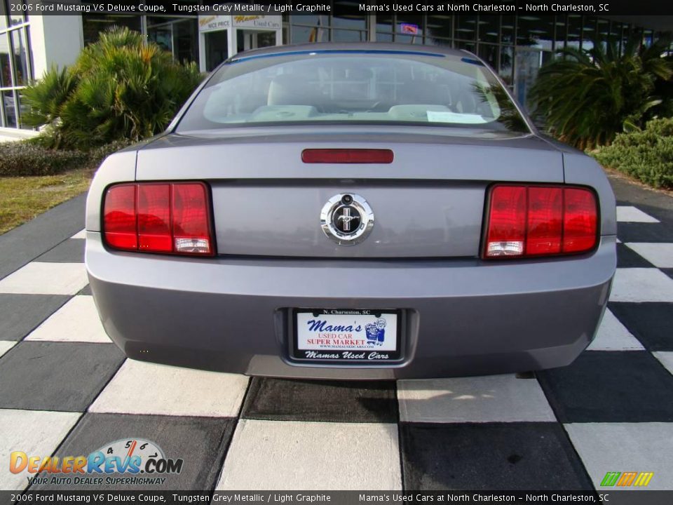 2006 Ford Mustang V6 Deluxe Coupe Tungsten Grey Metallic / Light Graphite Photo #8