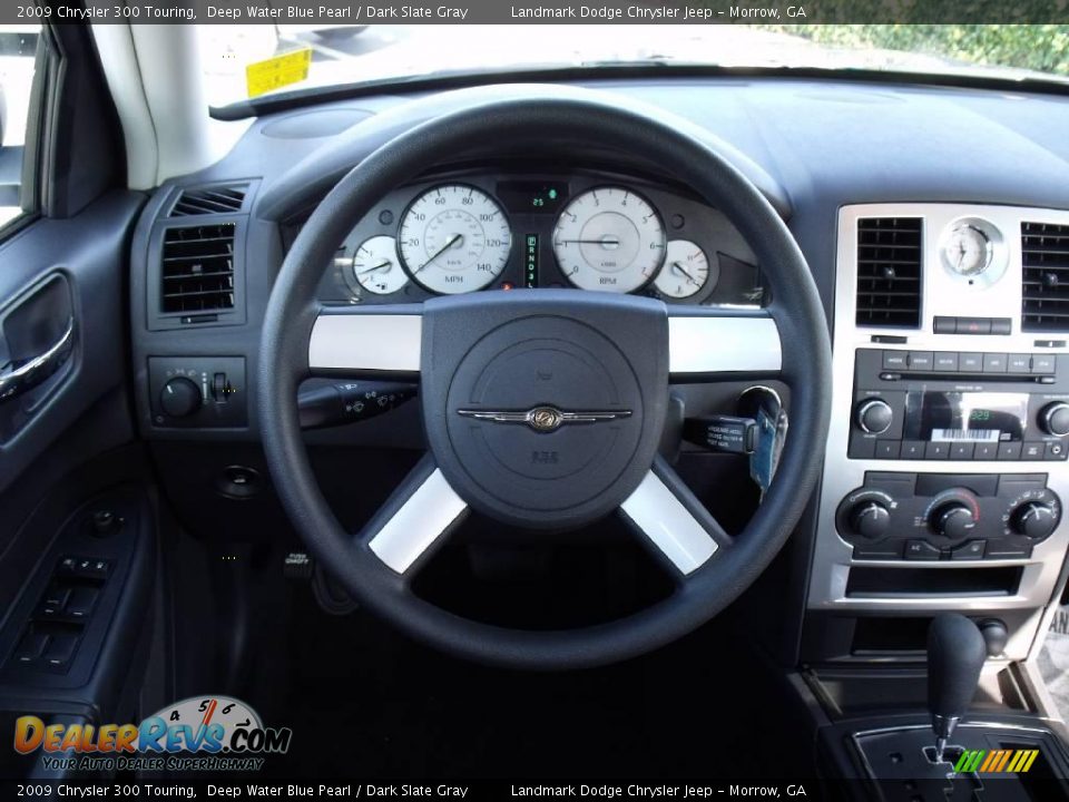 2009 Chrysler 300 Touring Deep Water Blue Pearl / Dark Slate Gray Photo #12