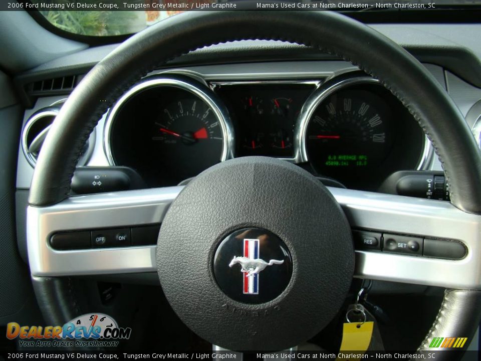 2006 Ford Mustang V6 Deluxe Coupe Tungsten Grey Metallic / Light Graphite Photo #18