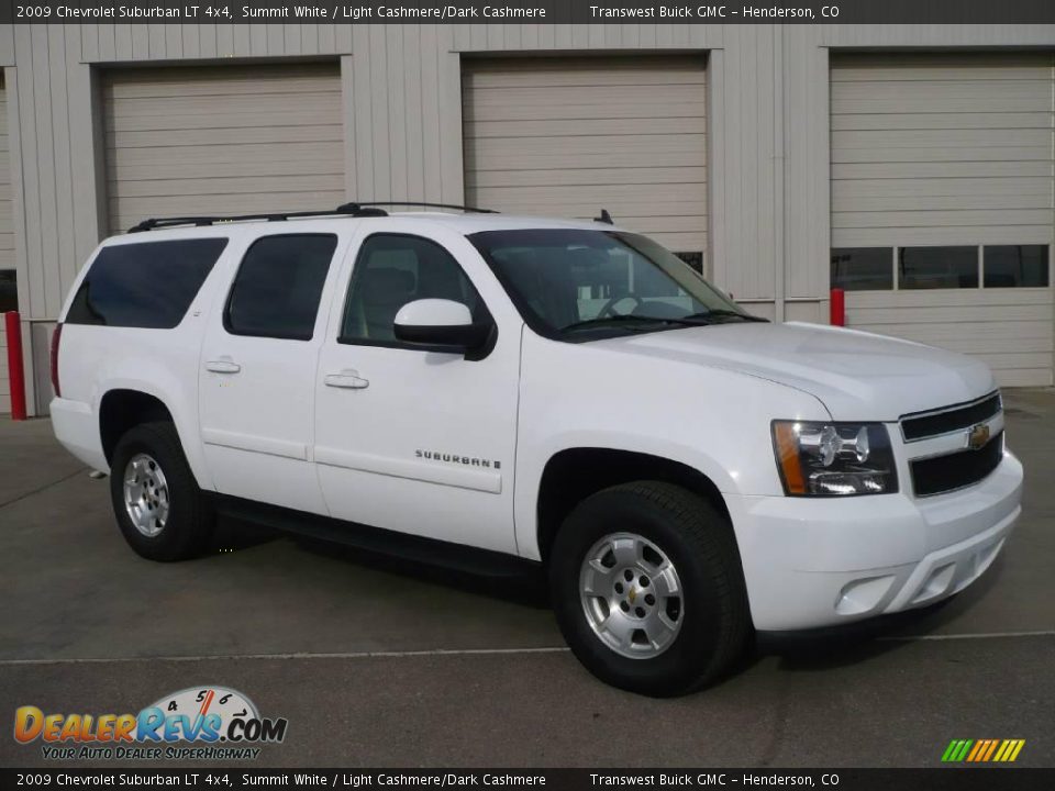 2009 Chevrolet Suburban LT 4x4 Summit White / Light Cashmere/Dark Cashmere Photo #1