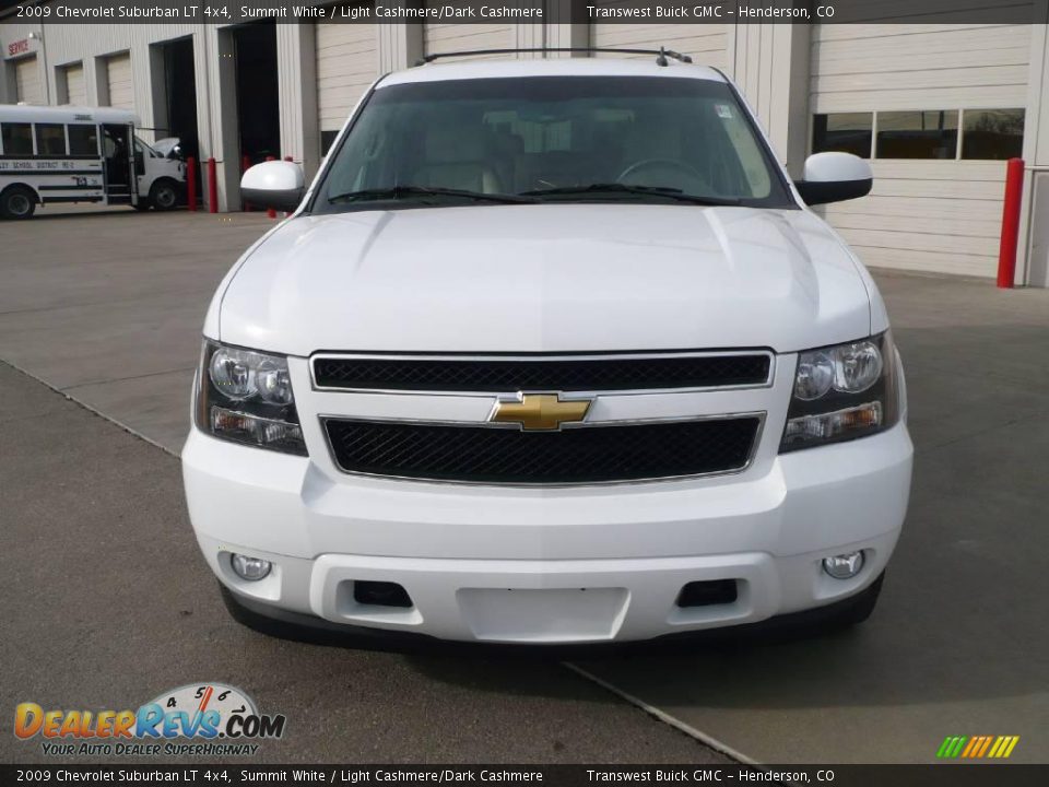 2009 Chevrolet Suburban LT 4x4 Summit White / Light Cashmere/Dark Cashmere Photo #2