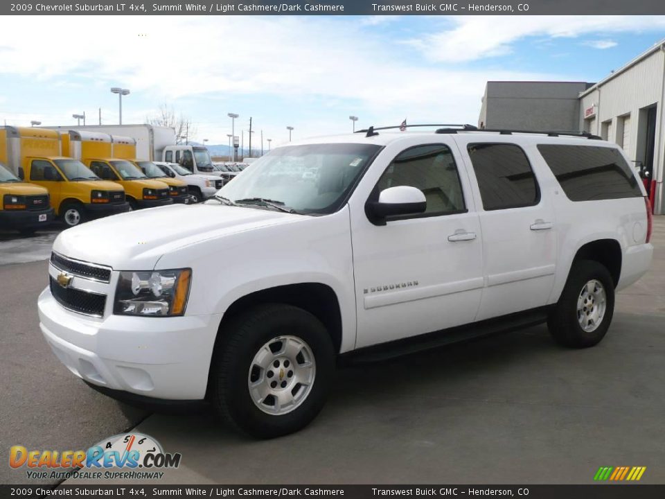2009 Chevrolet Suburban LT 4x4 Summit White / Light Cashmere/Dark Cashmere Photo #3