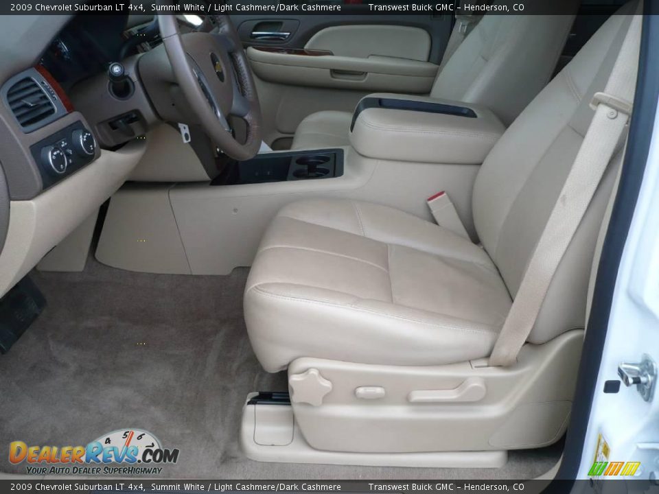 2009 Chevrolet Suburban LT 4x4 Summit White / Light Cashmere/Dark Cashmere Photo #9