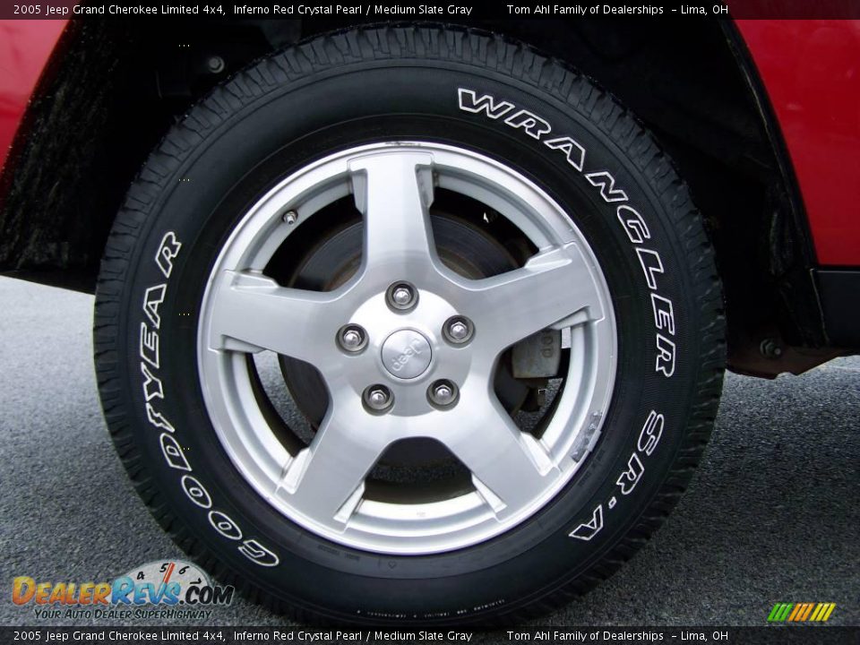 2005 Jeep Grand Cherokee Limited 4x4 Inferno Red Crystal Pearl / Medium Slate Gray Photo #8