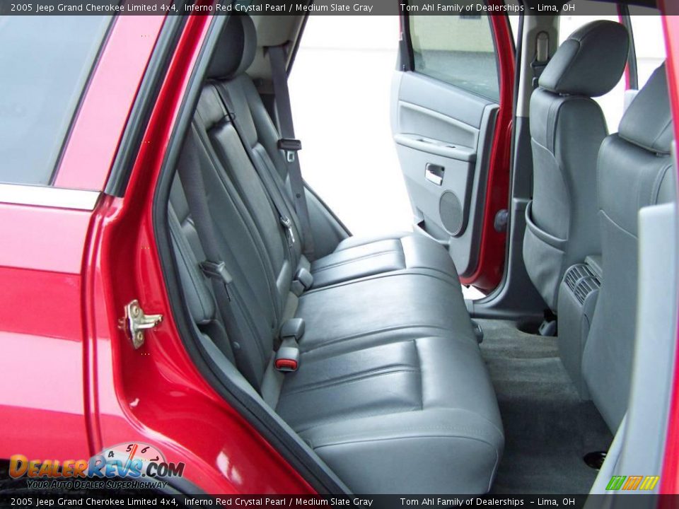 2005 Jeep Grand Cherokee Limited 4x4 Inferno Red Crystal Pearl / Medium Slate Gray Photo #15