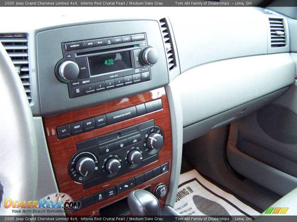 2005 Jeep Grand Cherokee Limited 4x4 Inferno Red Crystal Pearl / Medium Slate Gray Photo #21