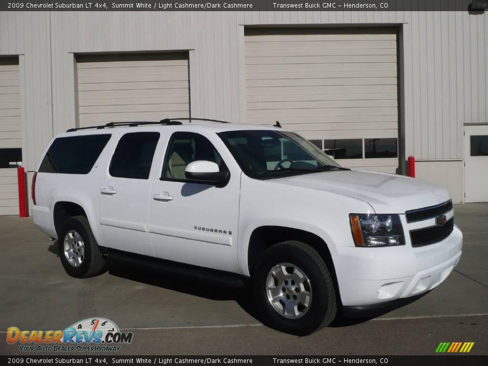 2009 Chevrolet Suburban LT 4x4 Summit White / Light Cashmere/Dark Cashmere Photo #1