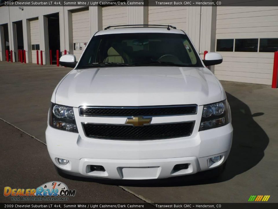 2009 Chevrolet Suburban LT 4x4 Summit White / Light Cashmere/Dark Cashmere Photo #2