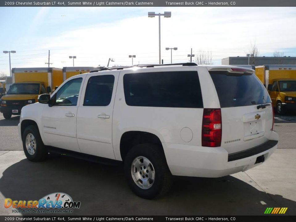2009 Chevrolet Suburban LT 4x4 Summit White / Light Cashmere/Dark Cashmere Photo #4