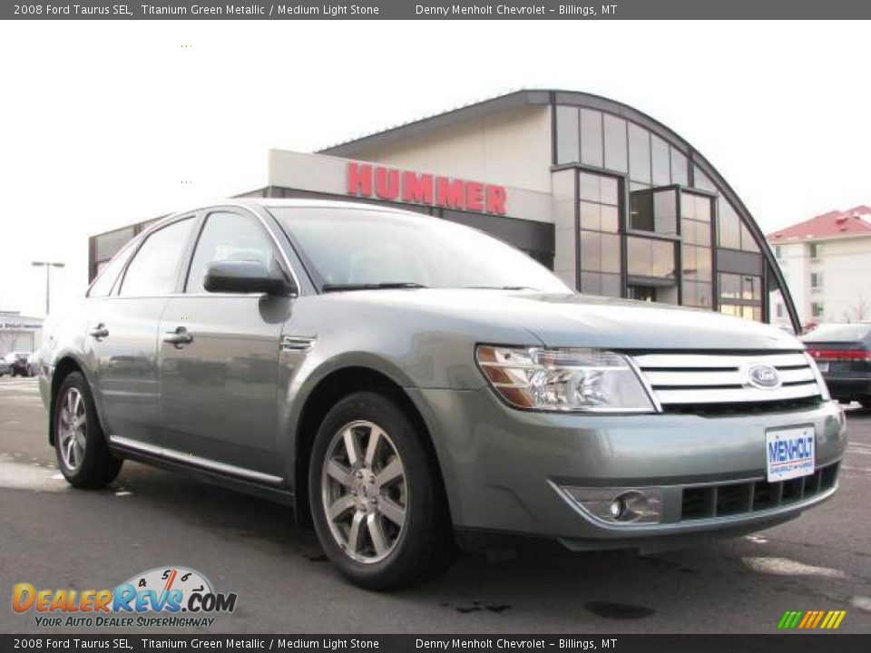 2008 Ford Taurus SEL Titanium Green Metallic / Medium Light Stone Photo #4