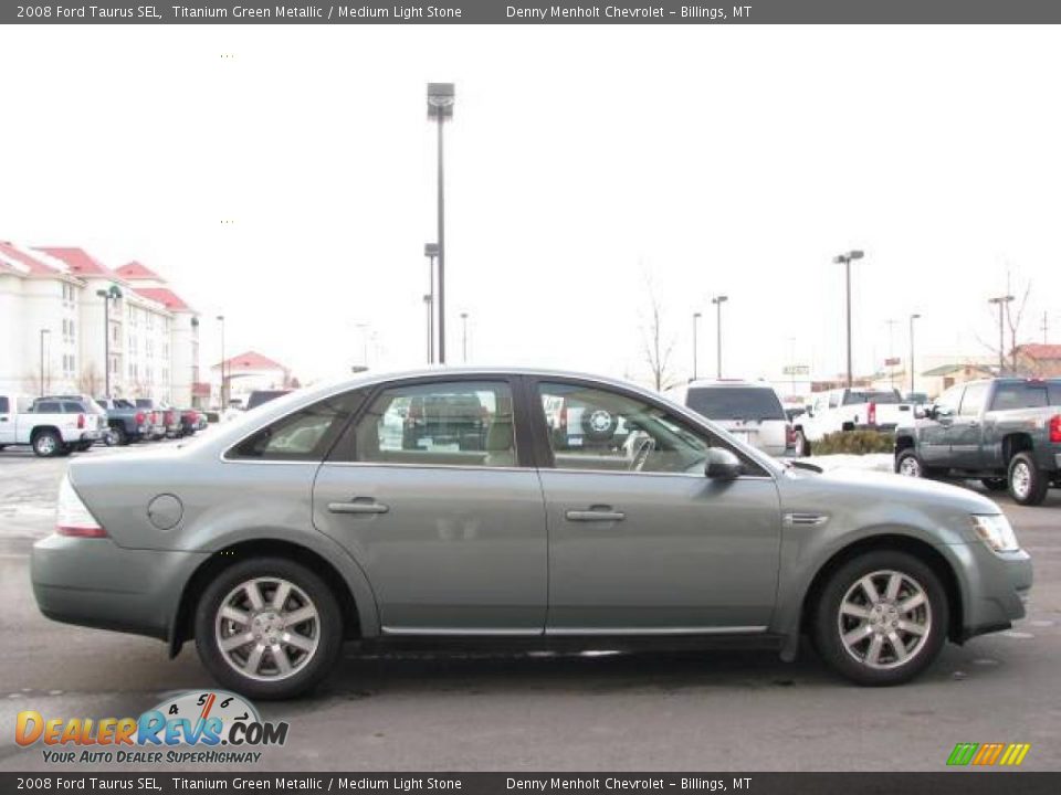 2008 Ford Taurus SEL Titanium Green Metallic / Medium Light Stone Photo #5