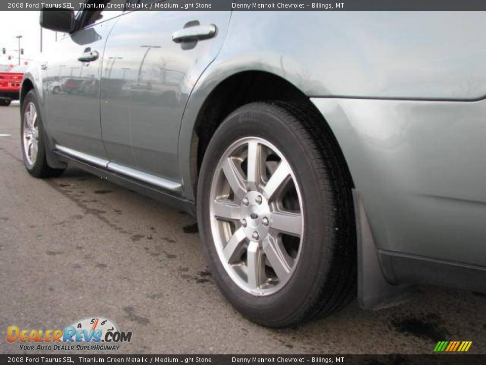 2008 Ford Taurus SEL Titanium Green Metallic / Medium Light Stone Photo #8