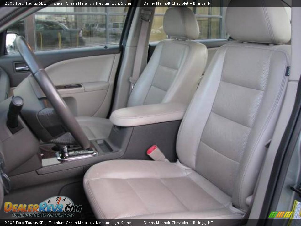2008 Ford Taurus SEL Titanium Green Metallic / Medium Light Stone Photo #10